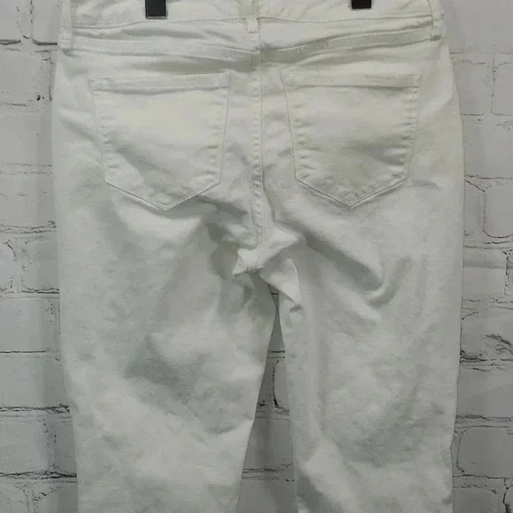 Nine West Gramercy Skinny Capri White Ankle Jeans Size 4 - Picture 8 of 16